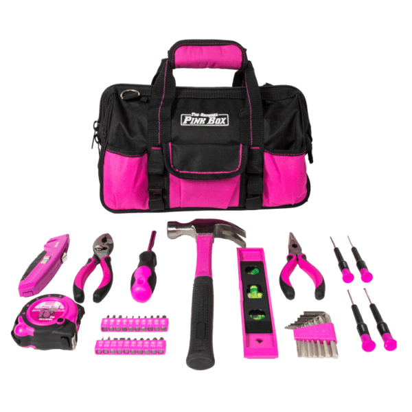 Pink 40-Piece Household Tool Set