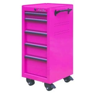 16-Inch 5-Drawer 18G Steel Rolling Salon/Tool Cart - Image 3