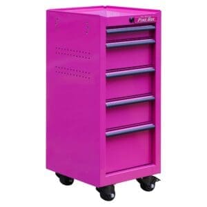 16-Inch 5-Drawer 18G Steel Rolling Salon/Tool Cart - Image 4