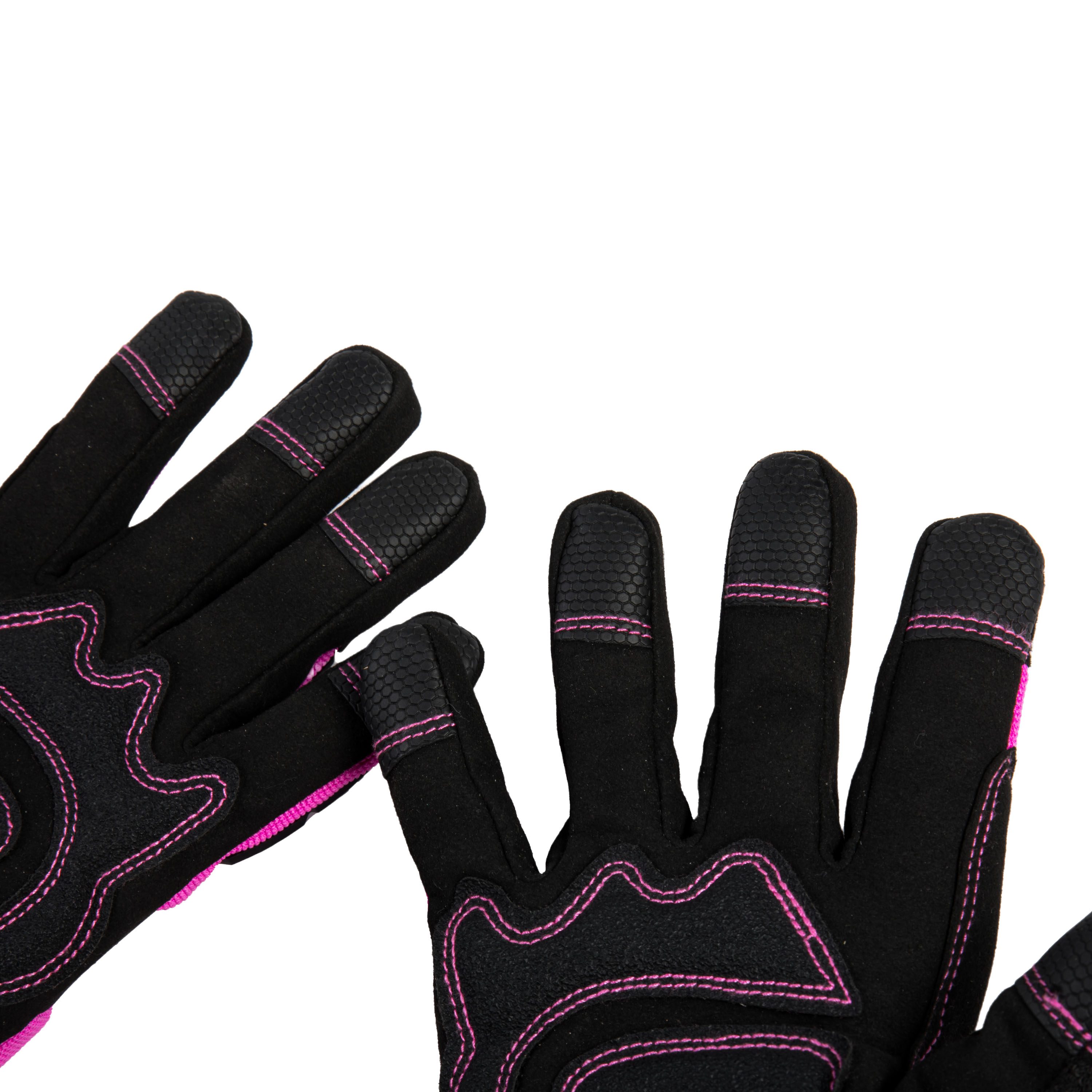 Medium Pink Reflective Microfiber Multi-Purpose Gloves SGK 802