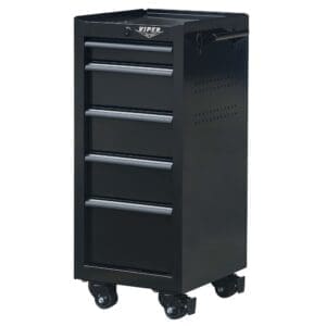 16-Inch 5-Drawer 18G Steel Rolling Salon/Tool Cart - Image 9