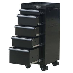 16-Inch 5-Drawer 18G Steel Rolling Salon/Tool Cart - Image 10