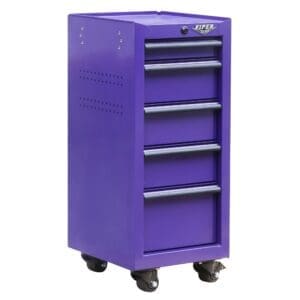 16-Inch 5-Drawer 18G Steel Rolling Salon/Tool Cart - Image 33